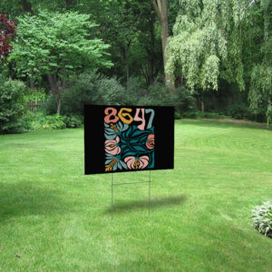 Pro Immigration, Anti Trump 86 47 Floral Boho Style Yard Sign