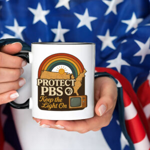 Protect PBS Keep The Light On - Retro PBS Protect Mug