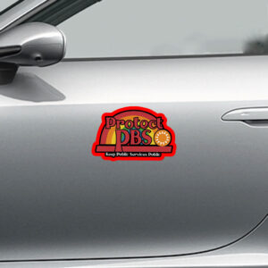 Protect PBS Koop Public Services Public - Protect PBS Rainbow 2025 Sticker, Car Magnet