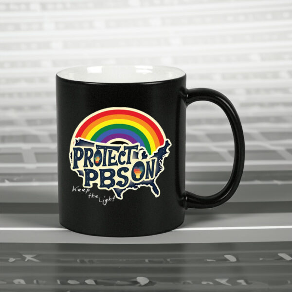 Protect PBS Save Public Broadcasting, Keep The Light 2025 Mug