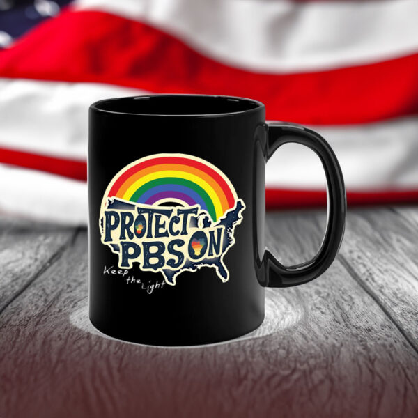 Protect PBS Save Public Broadcasting, Keep The Light 2025 Mug