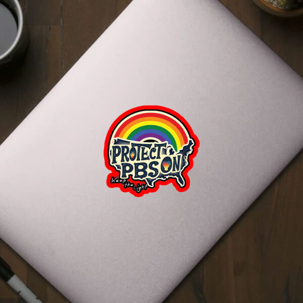 Protect PBS Save Public Broadcasting, Keep The Light 2025 Sticker, Car Magnet