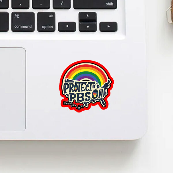 Protect PBS Save Public Broadcasting, Keep The Light 2025 Sticker, Car Magnet