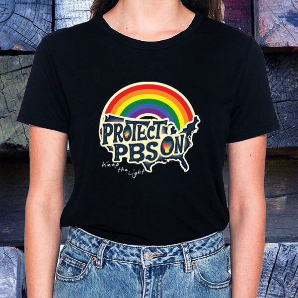 Protect PBS Save Public Broadcasting, Keep The Light 2025 T-Shirt
