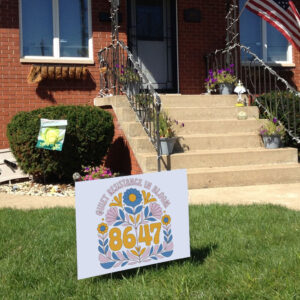 Quiet Resistance In Bloom 8647 Anti Trump FDT Matisse Inspired Yard Sign