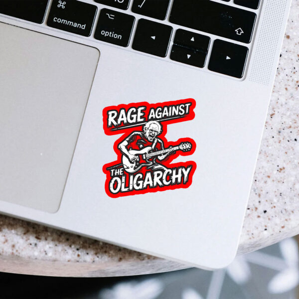 Rage Against Oligarchy Bernie Sanders, Fight Oligarchy Tour Sticker, Car Magnet