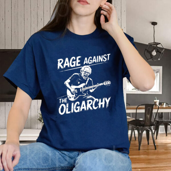 Rage Against Oligarchy Bernie Sanders, Fight Oligarchy Tour T-Shirt