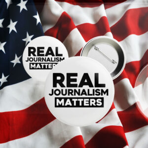 Real Journalism Matters - Protest Anti trump 2025 Button