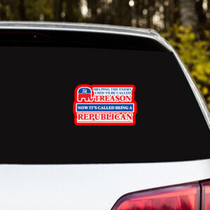 Republicans Treason Anti-trump Sticker, Car Magnet