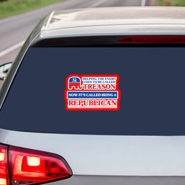 Republicans Treason Anti-trump Sticker, Car Magnet
