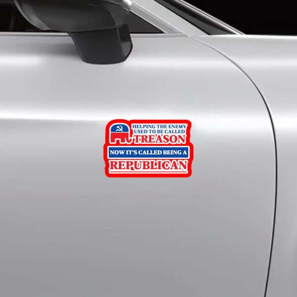 Republicans Treason Anti-trump Sticker, Car Magnet