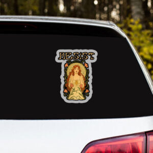 Resist, Anti Trump, Feminist Statement 2025 Sticker, Car Magnet