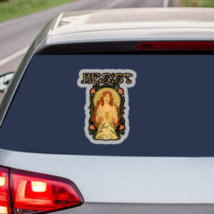 Resist, Anti Trump, Feminist Statement 2025 Sticker, Car Magnet