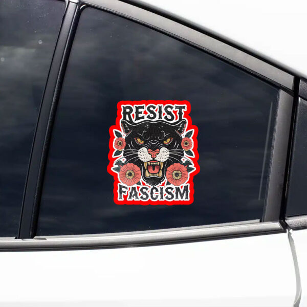Resist Fascism - Anti Racist Anti-Trump 2025 Sticker, Car Magnet