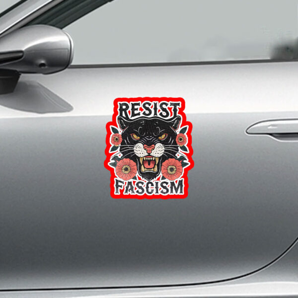 Resist Fascism - Anti Racist Anti-Trump 2025 Sticker, Car Magnet