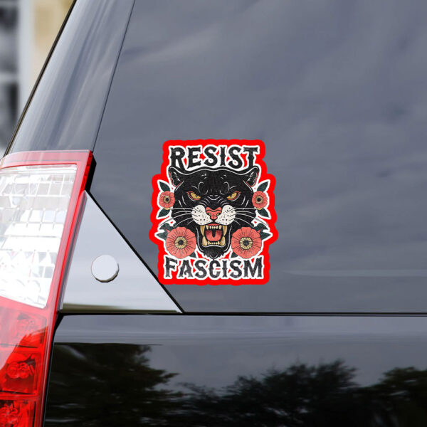 Resist Fascism - Anti Racist Anti-Trump 2025 Sticker, Car Magnet