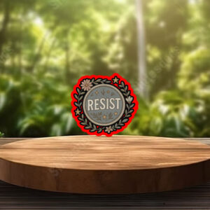 Resist Floral, Empowerment Flower, Anti Trump 2025 Sticker, Car Magnet