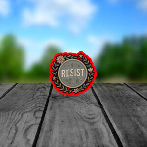 Resist Floral, Empowerment Flower, Anti Trump 2025 Sticker, Car Magnet