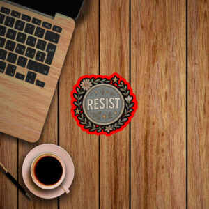 Resist Floral, Empowerment Flower, Anti Trump 2025 Sticker, Car Magnet