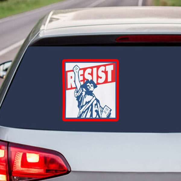 Resist! Statue of Liberty 2025 Sticker, Car Magnet