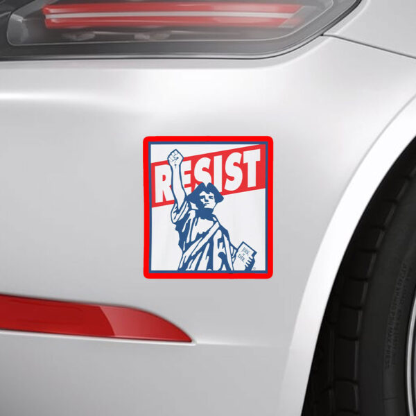 Resist! Statue of Liberty 2025 Sticker, Car Magnet