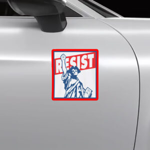 Resist! Statue of Liberty 2025 Sticker, Car Magnet