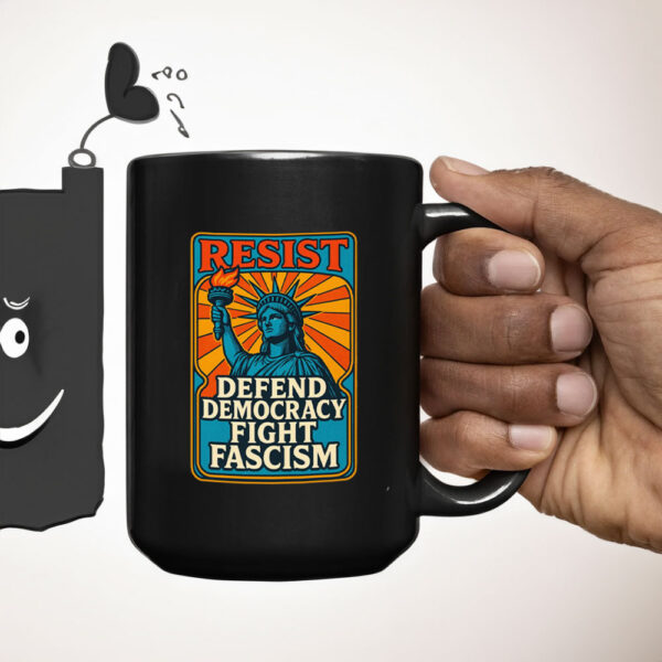 Resistance Nope To Fascism - Defend Democracy Fight Fascism 2025 Mug