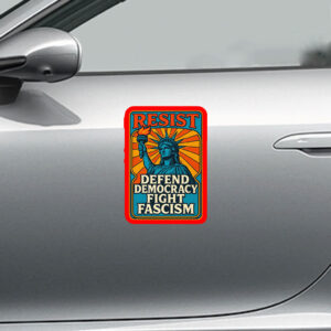 Resistance Nope To Fascism - Defend Democracy Fight Fascism 2025 Sticker, Car Magnet