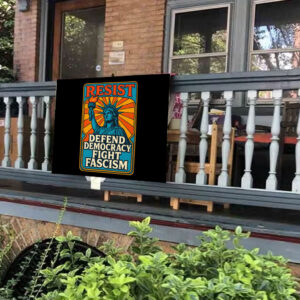 Resistance Nope To Fascism - Defend Democracy Fight Fascism 2025 Yard Sign