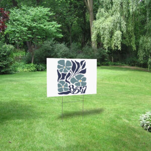 Retro 8647 Anti Trump, Anti Trump 86 47 Floral Boho Style Yard Sign