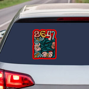 Retro 8647 Anti Trump - Funny Liberal Sticker, Car Magnet