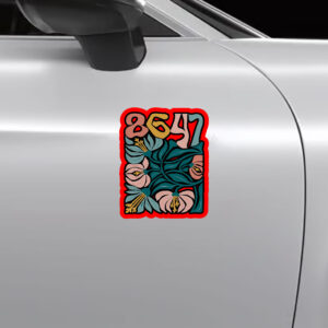 Retro 8647 Anti Trump - Funny Liberal Sticker, Car Magnet