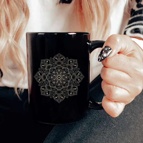Scubtle Anti Fascist FDT Mandala Anti Trump 2025 Mug