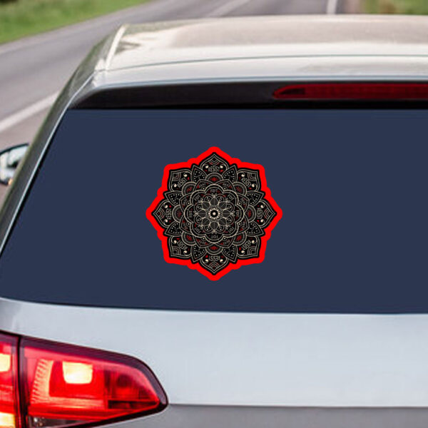 Scubtle Anti Fascist FDT Mandala Anti Trump 2025 Sticker, Car Magnet