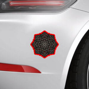 Scubtle Anti Fascist FDT Mandala Anti Trump 2025 Sticker, Car Magnet