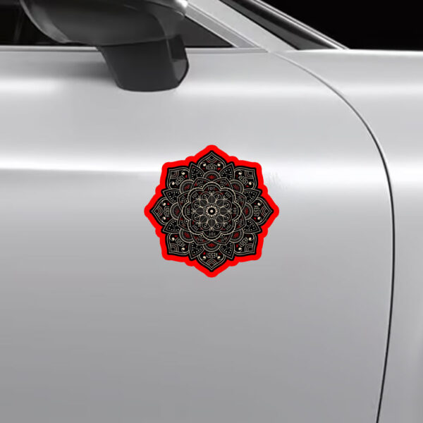 Scubtle Anti Fascist FDT Mandala Anti Trump 2025 Sticker, Car Magnet