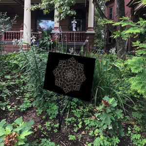 Scubtle Anti Fascist FDT Mandala Anti Trump 2025 Yard Sign