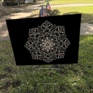 Scubtle Anti Fascist FDT Mandala Anti Trump - 8647 Fck Fascism Yard Sign