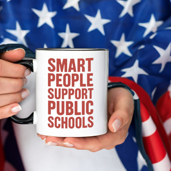 Smart Prople Support Public Schools - Fight Oligarchy Anti-Billionaire Mug