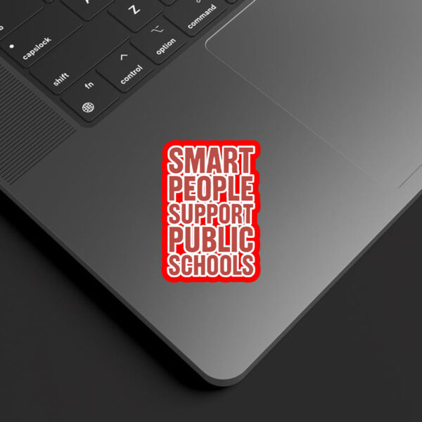 Smart Prople Support Public Schools - Fight Oligarchy Anti-Billionaire Sticker, Car Magnet