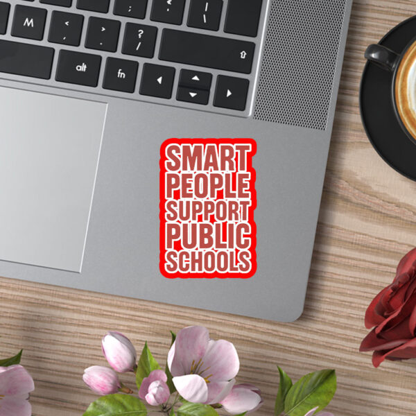 Smart Prople Support Public Schools - Fight Oligarchy Anti-Billionaire Sticker, Car Magnet