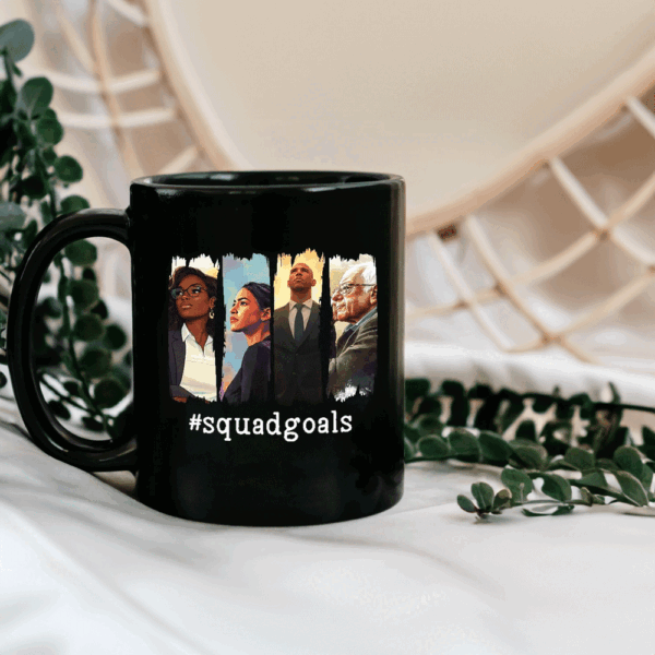 SquadGoals - AOC, Jasmine Crockett, Bernie, Booker 2025 Mug