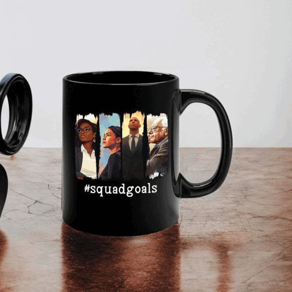 SquadGoals - AOC, Jasmine Crockett, Bernie, Booker 2025 Mug