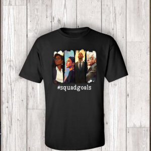 SquadGoals - AOC, Jasmine Crockett, Bernie, Booker 2025 T-Shirt