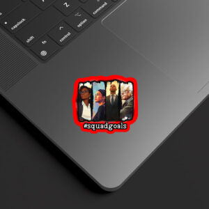 SquadGoals – AOC, Jasmine Crockett, Bernie, Booker 2025 Sticker, Car Magnet