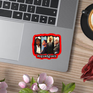 SquadGoals – AOC, Jasmine Crockett, Bernie, Booker 2025 Sticker, Car Magnet