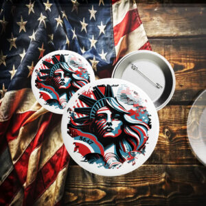 Statue of Liberty 8647 Button