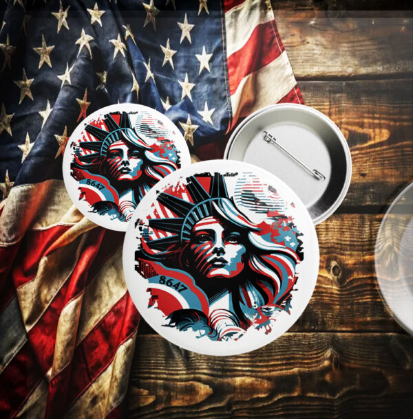 Statue of Liberty 8647 Button