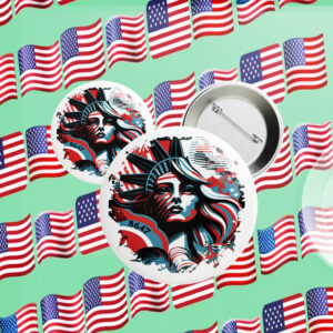 Statue of Liberty 8647 Button