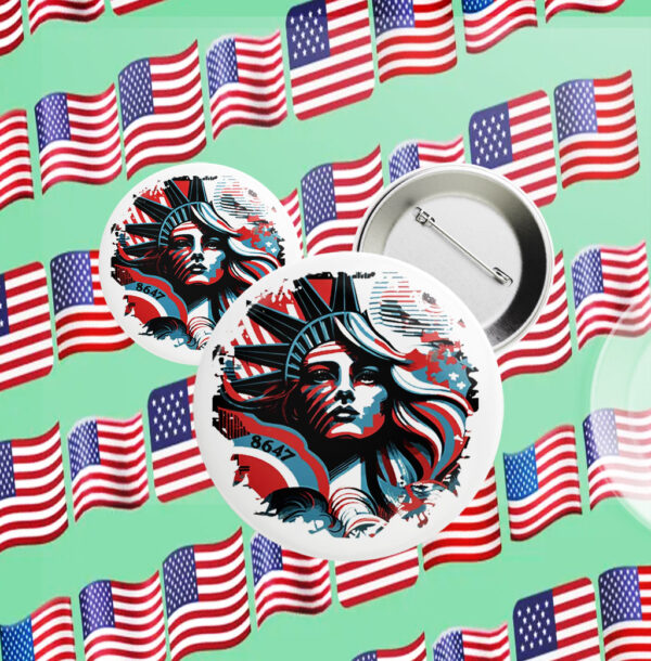 Statue of Liberty 8647 Button